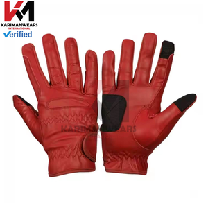 Gants d'équitation en cuir synthétique NEUF pour adultes, renforcés, durables, antidérapants, gants d'équitation de qualité supérieure pour hommes - Product Image 4