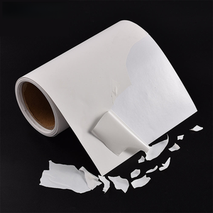 Autocollants en papier effet coquille d'œuf destructible, personnalisables, vierges, blancs, en vinyle, étiquettes inviolables en feuille ou en rouleau - Product Image 3