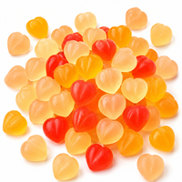 Valentijnsdag Hartvormige Fruit Smaak Zure Zachte Gummy Candy Groothandel Aangepaste OEM ODM Private Label Fabrikant TIK TOK Halal