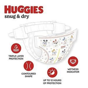 Couches pour bébé Huggies Snug & Dry, taille 4, 180 ct, approvisionnement d'un mois - Product Image 6