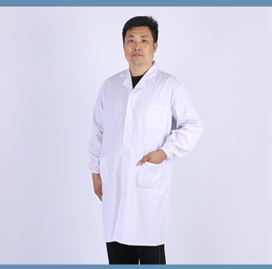 Gran oferta, bata de laboratorio médico profesional para hombres, calidad de gama alta con tela de punto, mangas largas, diseño de enfermera, uso hospitalario - Product Image 2