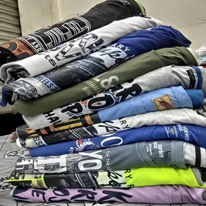 Surplus camiseta de marca em estoque/preço barato, marca de desembarque, lotes de corrida da bangladdeja roupas baratas