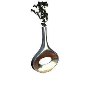 Jarrón de Flores de Aluminio Pulido Hecho a Mano para Mesa y Suelo, Decoración del Hogar, Bodas, Navidad y Celebraciones de Aniversario - Product Image 3