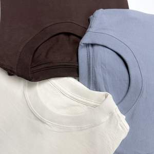 T-shirt surdimensionné uni 100% coton unisexe Boxy Fit lourd 300GSM Streetwear Sublimation vierge pour logo personnalisé Vente en gros - Product Image 5