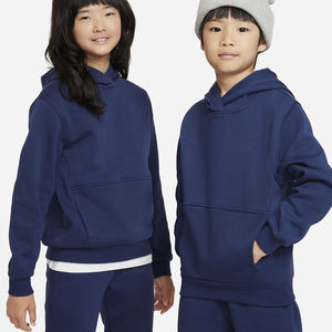 Sudadera con Capucha de Manga Larga 100% Algodón para Niños y Niñas, Colores Sólidos, Informal, con Capucha, para Niños Pequeños, Estampado Liso, Venta al Por Mayor OEM - Product Image 1