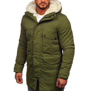 Chaquetas Parka de Color rojo para hombre, chaqueta Parkas cálidas para exteriores de invierno para hombre, prendas de vestir para hombre, chaqueta Parka impermeable informal - Product Image 6