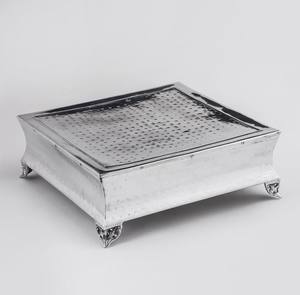 ขาตั้งเค้กมีสไตล์สําหรับเครื่องครัว งานแต่งงาน งานปาร์ตี้ โรงแรม ร้านอาหาร ถาดเสิร์ฟเค้ก ที่วางเค้กโลหะเคลือบสังกะสี - Product Image 3