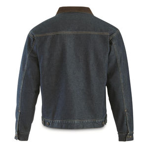 Veste en jean premium : techniques de lavage et de délavage, effets vintage professionnels et texture robuste pour des looks de haute couture - Product Image 2