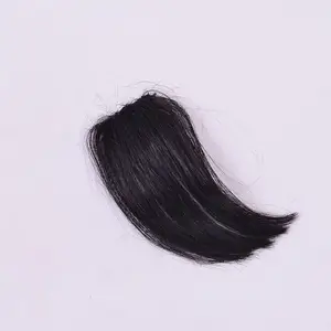 Заколка на челку 100% человеческие волосы челка для салона красоты 16-дюймовый зажим в наборе с челкой на сетке передние парики полные кружевные парики