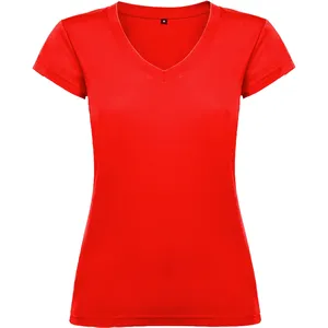 T-Shirt Personalizzata Victoria con Scollo a V per Promozioni - Product Image 4