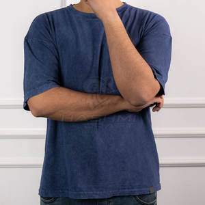 Camiseta de Algodón de Primera Calidad, Estilo Streetwear, Lavado Ácido, Tela Suave y Elegante, Ropa Casual Cómoda - Product Image 2