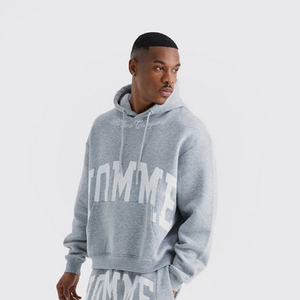 Conjunto de Sudadera con Capucha y Pantalones Deportivos para Hombre, Estilo Vintage, de Alta Calidad, Transpirable, Lavado Ácido, con Parches Bordados, Tallas Grandes, para Invierno - Product Image 3