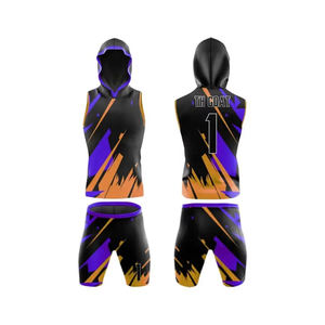 Conjuntos de Uniformes de Fútbol Americano con Capucha Unisex 7v7, Personalizados con Impresión, 100% Poliéster, Transpirables, que Absorben la Humedad, con Nombre de Equipo Personalizado - Product Image 1