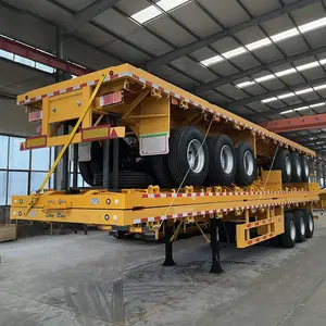 Best Design Export New Flatbed Semi Trailer Shipping 40 Ton 40ft Container