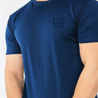 T-shirt Homme Tendance Léger 100% Polyester Coupe Slim Respirant Écologique Logo Gaufré Manches Courtes Marque Personnalisée Unique