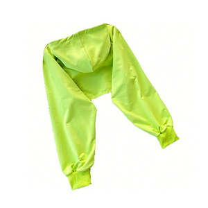 Hot Style Women's Crop Hoodies 100% Cotton Hooded Collar Front Logo for <b>Winter</b> <b>Top</b> Sale! - Product Image 3