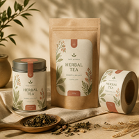 Autocollants personnalisés pour couvercles de bougies en papier couché avec feuille d'or rose pour boîtes cadeaux de bougies de fêtes, impression personnalisée en gros