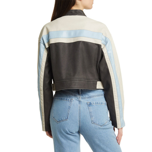 Veste en cuir pour femmes, nouvelle arrivée, prix abordable, tenue tendance, couleur unie, veste en cuir pour femmes, service OEM personnalisé - Product Image 2