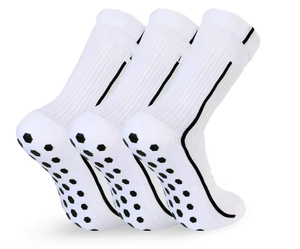 High Quality Anti Slip <b>Silicone</b> Grip <b>Socks</b> Custom Logo Wholesale Men's Support for Basketball Running Cycling Soccer - Product Image 1