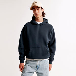 2025 Vintage Brand <b>Men's</b> Hooded <b>Sweatshirt</b> Loose Fit 100% Cotton <b>Plain</b> Dyed <b>Black</b> Embroidered Technics ODM Supply for Winter - Product Image 3