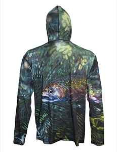 Sudadera con capucha de pesca ligera con manga larga Material de secado rápido UPF 50 + Protección UV y diseño cómodo para deportes al aire libre - Product Image 2