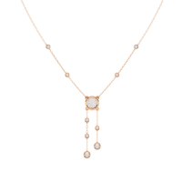 Élégant collier pendentif solitaire en or massif 14 carats avec diamant de laboratoire taille brillant de 0,66 ct certifié IGI, idéal pour les occasions spéciales des femmes