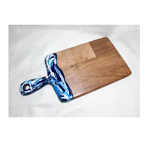 Tabla de cortar de resina epoxi y madera Artesanías populares Fabricación de mango de resina Precios más bajos - Product Image 1