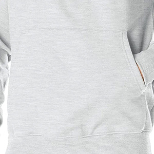 Sweat-shirts à capuche pour hommes en polaire polyester/coton, couleur unie, épaules tombantes, demi-zip, décontractés, avec logo personnalisé - Product Image 4