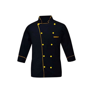 Chaqueta de chef profesional de alta calidad Abrigo de chef de cocina de algodón puro con logotipo privado - Product Image 3