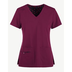 Ensemble performance durable pour femmes chemise douce à col en V pantalon fuselé pour infirmière logo personnalisé ensemble de gommage à bas prix pour hôpitaux médicaux vente en gros - Product Image 3