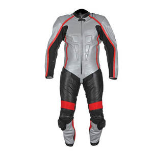 Combinaison de moto en cuir légère, coupe-vent, de qualité supérieure, respirante, avec protection intégrée pour une sécurité quotidienne - Product Image 1