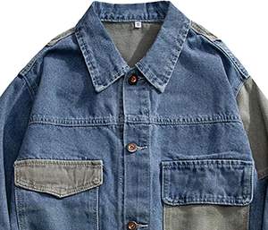 New jackets New Windproof Denim Jacket with All-Over Floral Embroidery Elegant Floral Embroidery Design Jackets - Product Image 4