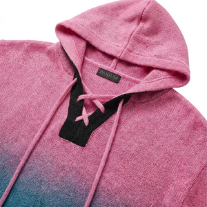 เสื้อฮู้ดผู้หญิง ผ้าถักคุณภาพดี ดีไซน์ทันสมัย ตัดเย็บแบบตัดต่อสี พร้อมโลโก้พิมพ์ ราคาขายส่ง - Product Image 5