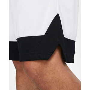 <b>Mens</b> <b>White</b> Sports <b>Shorts</b> with Black Contrast Hem Custom Logo Athletic Training Quick Dry Gymwear <b>Shorts</b> DDP Shipping - Product Image 5