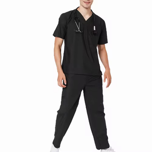 Ensemble de blouses d'hôpital de haute qualité en deux pièces pour hommes et hommes, vêtements de travail pour salon de beauté, uniformes élégants pour médecins - Product Image 3