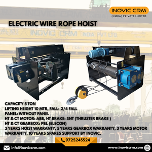 รอกสลิงไฟฟ้าแบบใหม่พร้อมระบบควบคุม VFD โครงสร้างโลหะ ประหยัดพลังงาน ยกของได้อย่างแม่นยำ รับน้ำหนักมาก 1 ตัน 3 ตัน 7.5 ตัน - Product Image 3