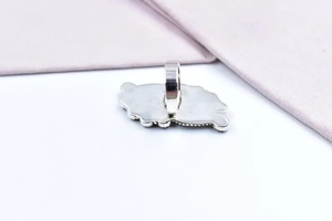 Handmade Rose Dahlia Turquoise <b>Sterling</b> <b>Silver</b> <b>Adjustable</b> <b>Ring</b> for Wedding Party & Gift-Trendy Design - Product Image 4