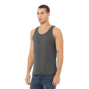 Camiseta sin mangas de LICRA elástica para mujer, camiseta sin mangas de color Gris Carbón, camiseta sin mangas de algodón para hombre, ligera - Product Image 5
