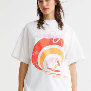 Venta caliente al por mayor de las mujeres de manga larga Camisetas personalizadas de cuello redondo Camiseta Unisex 100% algodón camiseta de las mujeres - Product Image 1