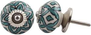 Antique CO Hand Painted Ceramic Round Cabinet Knobs CB04 Model 40x75mm for Cabinet <b>Hardware</b> Packaged in Box Bulk Business - Product Image 2