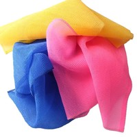 Japanisches Nylon-Peeling-Badetuch Mehrfarbiges Hautpolier- und Rückenwaschtuch Sauna-Dusch-Schönheitstuch