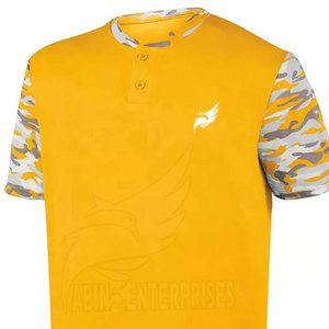 Conjunto de Uniforme de Béisbol Personalizado 2026 para Hombre, Jersey con Mangas de Camuflaje Amarillo, Pantalones Blancos, Poliéster que Absorbe la Humedad, para Todas las Temporadas - Product Image 6