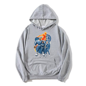 Fantastic Four First Steps Hoodie Casual Unisex Sudadera con impresión gráfica de película Método de impresión de silicona Unisex 2025 - Product Image 5