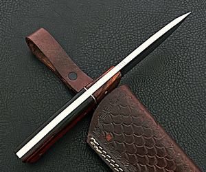 Cuchillo de caza de hoja fija de acero inoxidable Sizzco, hermoso mango de Micarta con regalo de madera para él, OEM personalizable - Product Image 4