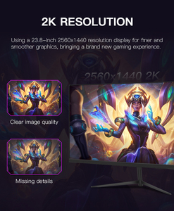 Bán buôn giá thấp QHD 27 inch không viền LED màn hình máy tính 1ms không khung phẳng 75Hz siêu rộng Máy tính để bàn chơi game PC <span class=keywords><strong>LCD</strong></span> màn hình - Product Image 3