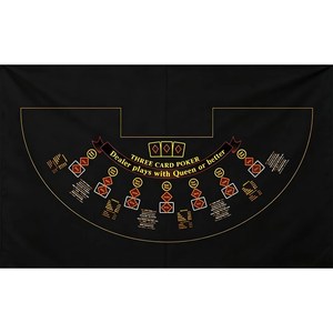 Nappe de table de <span class=keywords><strong>poker</strong></span> personnalisée 240x120cm, motif trois cartes pour salle de jeu professionnelle, vente en gros OEM, plusieurs tailles - Product Image 2