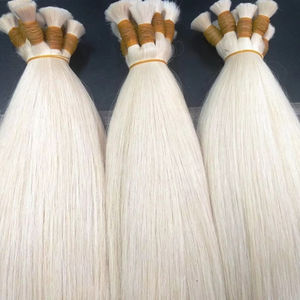 Cheveux humains vierges de haute qualité en gros, 100g/paquet, cheveux humains naturels, sans huile de silicone, sans extensions de cheveux - Product Image 1