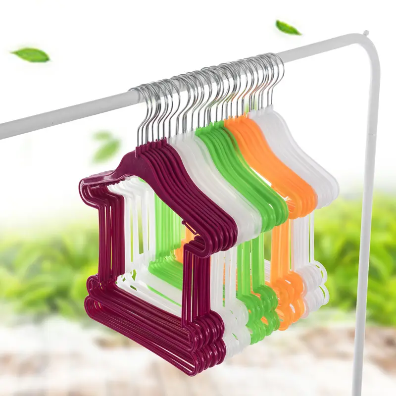 Fmh042 Hoge Kwaliteit Kids Hanger Baby Body Suit Plastic Hanger Mooie Baby Winkel Display Kleerhanger