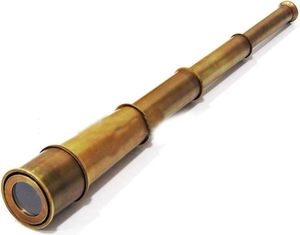 Télescope Nautique Antique Marron 18 pouces Fait Main, Objet de Collection, Télescope Victorien Rustique, Décoration Vintage pour la Maison, Cadeaux - Product Image 3