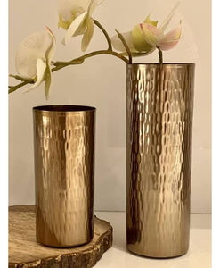 Jarrones económicos hechos a mano, florero de Metal decorativo, maceta dorada para mesa de boda, centro de mesa, oficina, sala de estar, jarrones para el hogar - Product Image 3